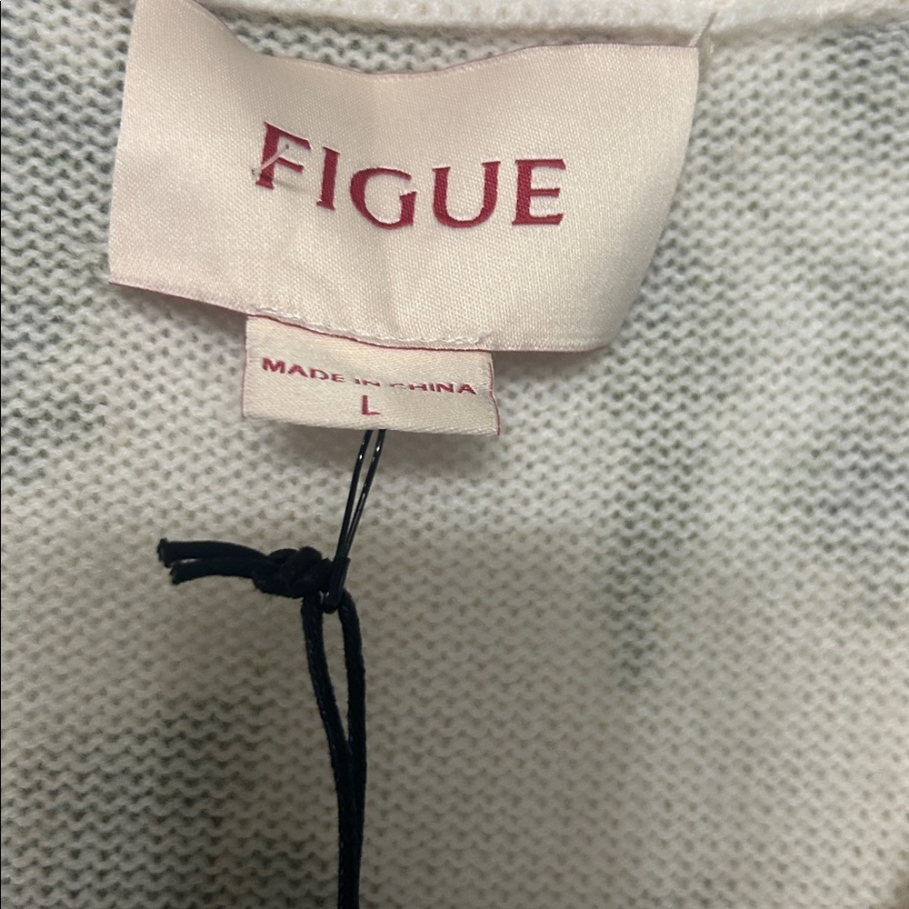 NEW FIGUE erika cardigan wool cashmere blend sweater in woodland green 698$ L - Picture 6 of 10